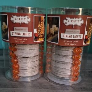 Decorative LED String Lights - Warm White and Orange